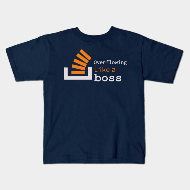 Overflowing like a boss Kids T-Shirt by findingNull